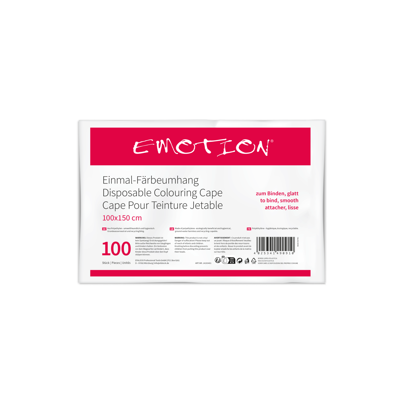 Engangsklippe- og farveslag